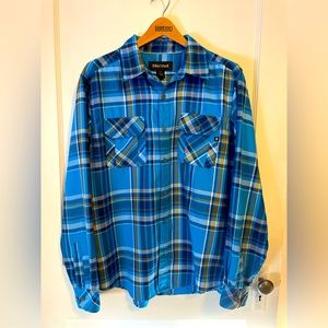 Men’s Marmot flannel shirt, size L.